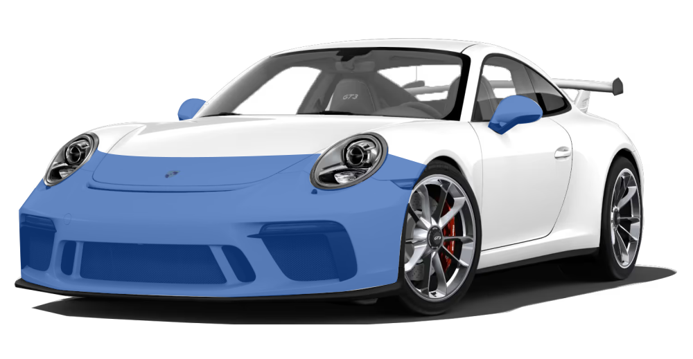 Front bumper coverage